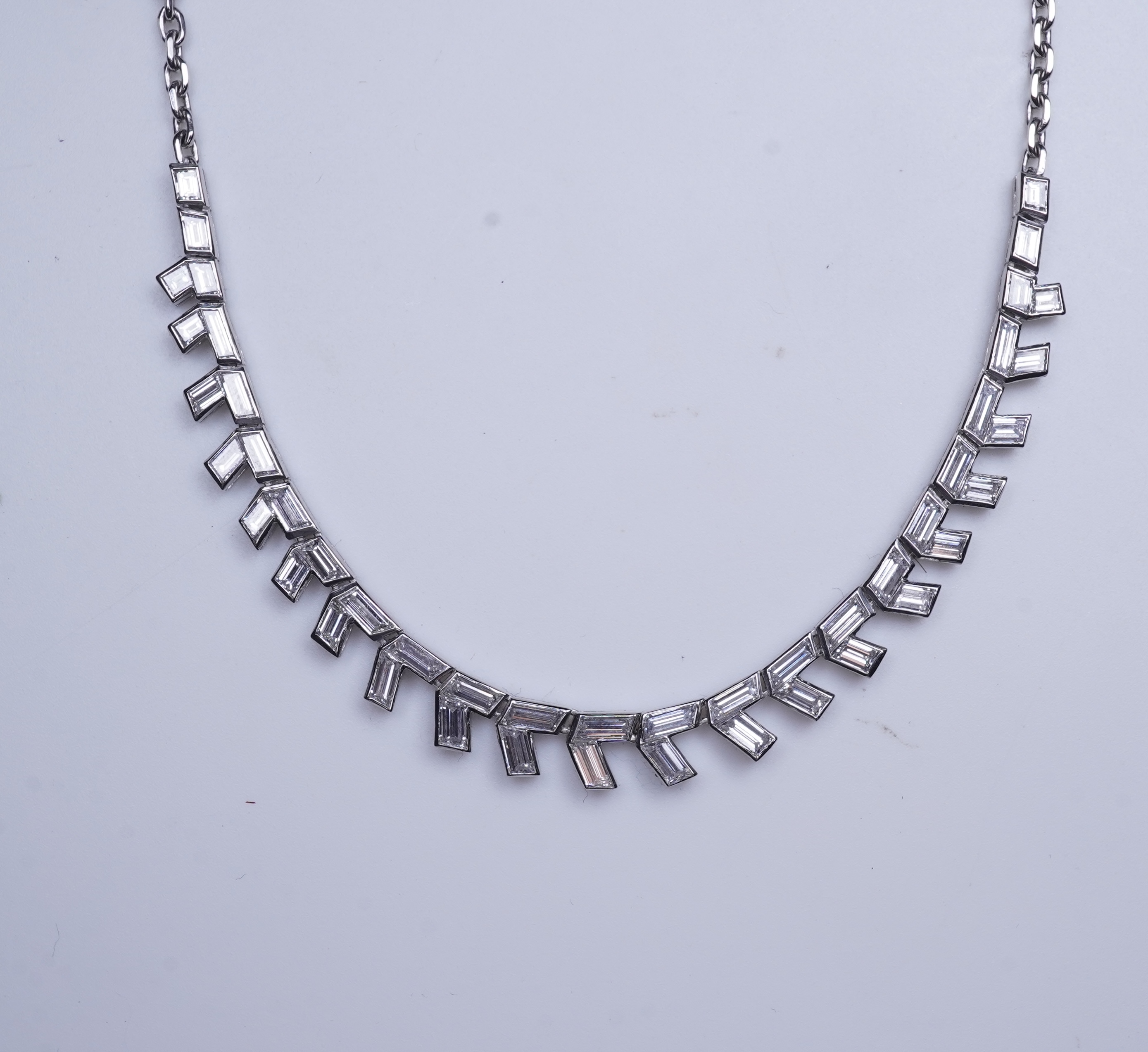 A diamond necklace